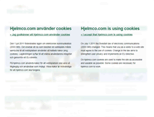 Tablet Screenshot of hjelmco.com